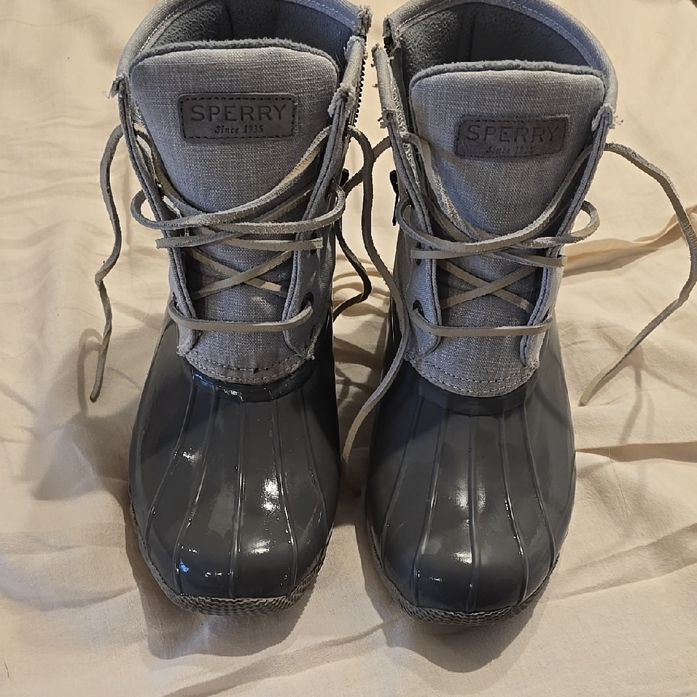 Sperry Gray Duck Boots